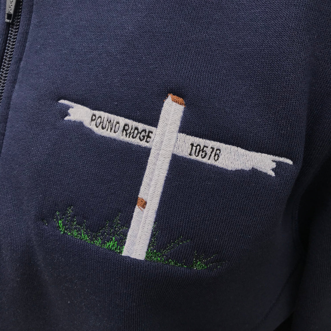Pound Ridge Pointing Street Sign Quarter Zip Pullover