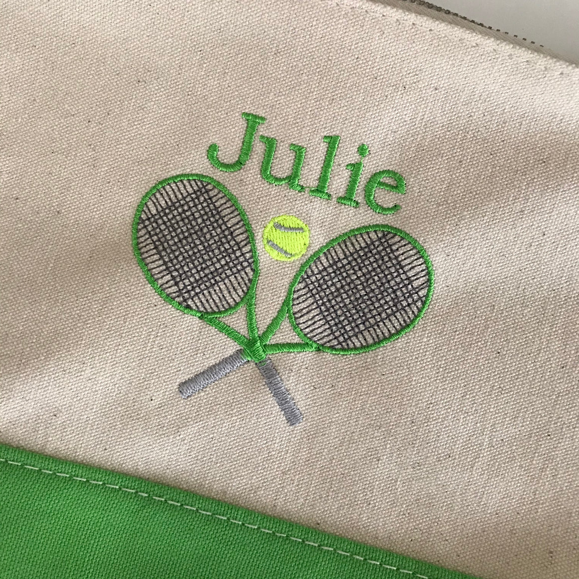 Classic Canvas Tennis Cosmetic Bag