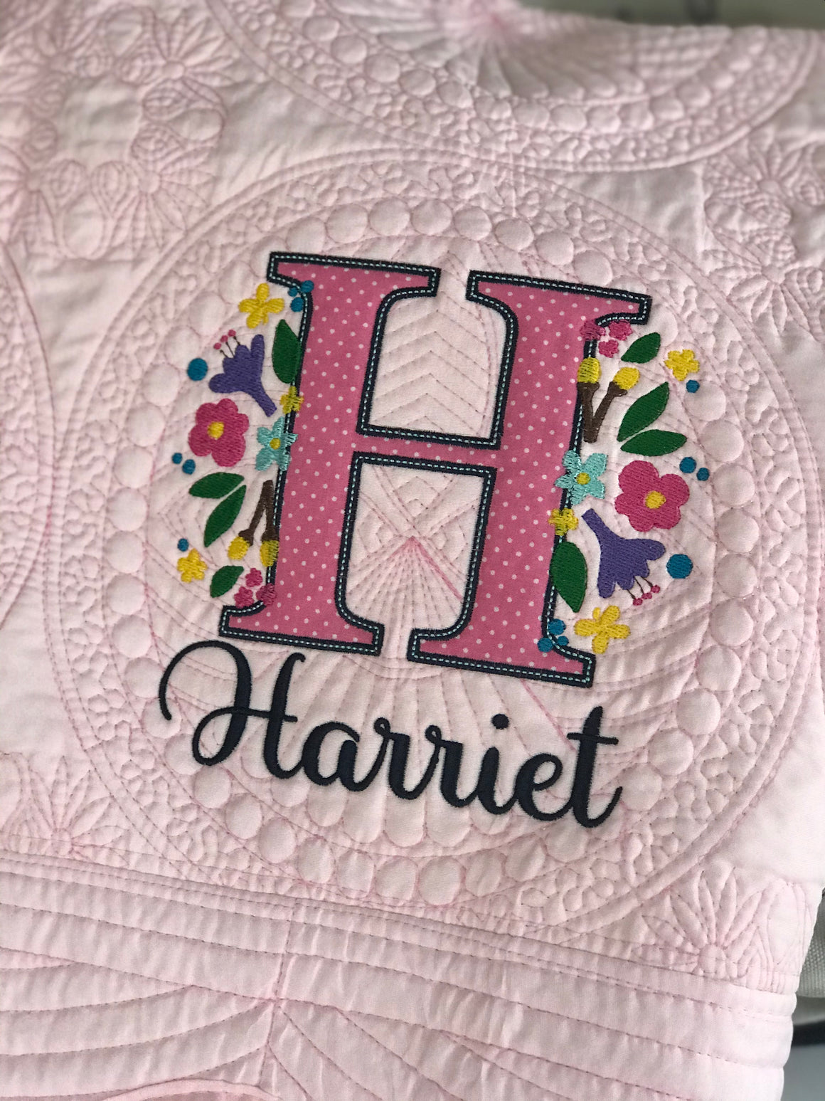 Personalized Christening Baby Quilt / Blanket