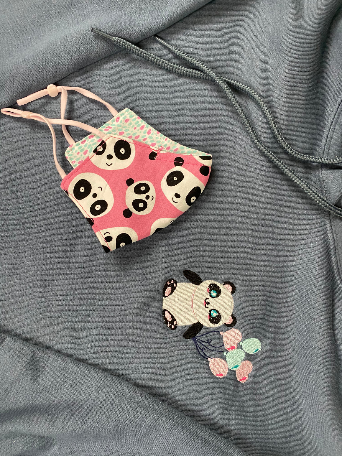 Personalized Hoodie and Matching Mask Sweatshirt Combo Monogram