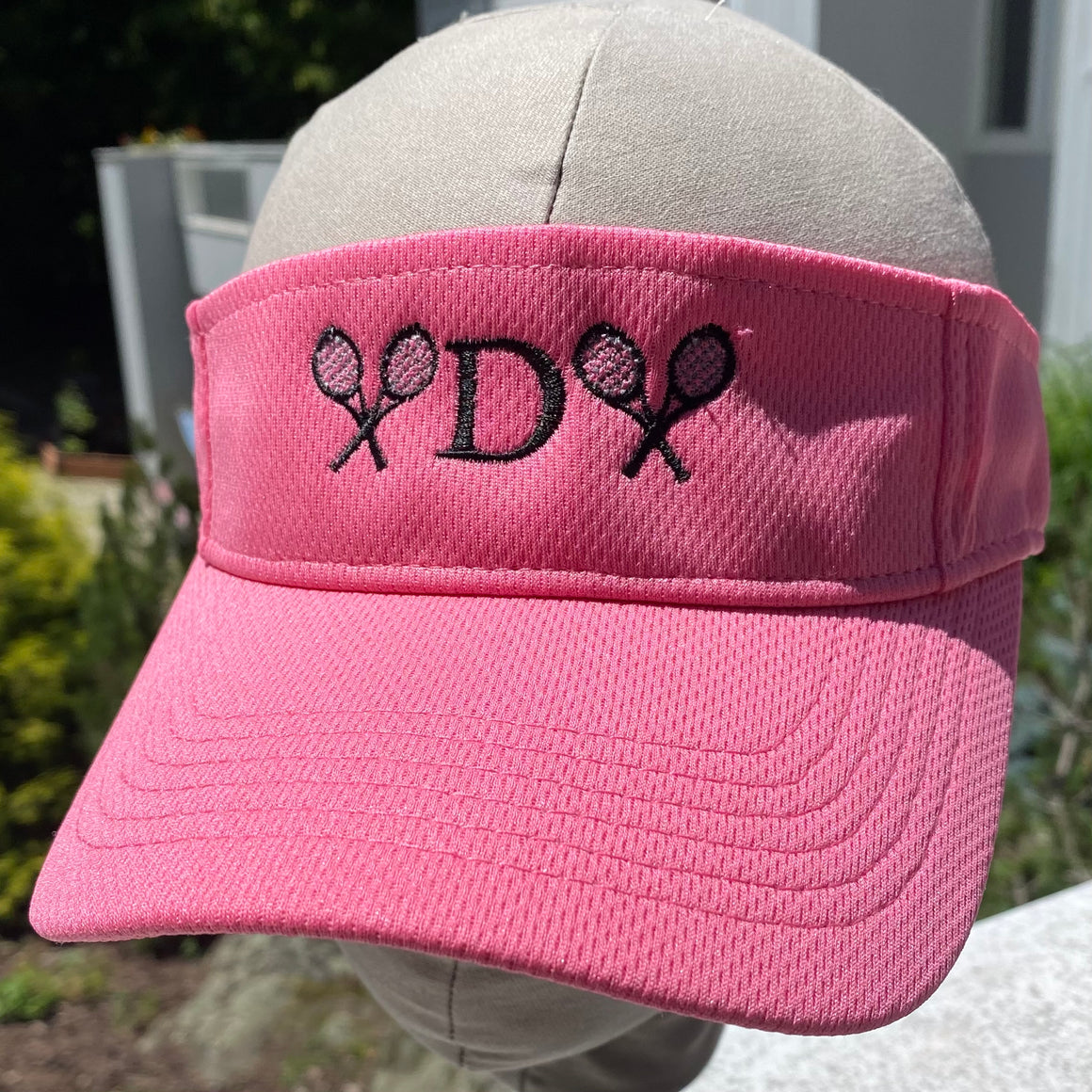 Tennis Visor Initial Monogram