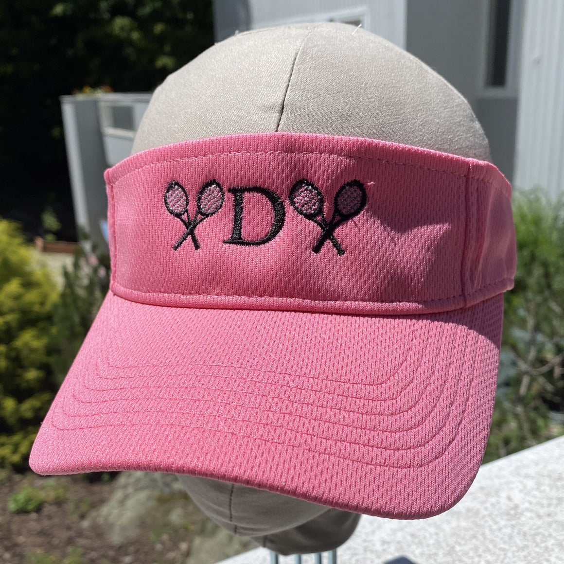 Tennis Visor Initial Monogram