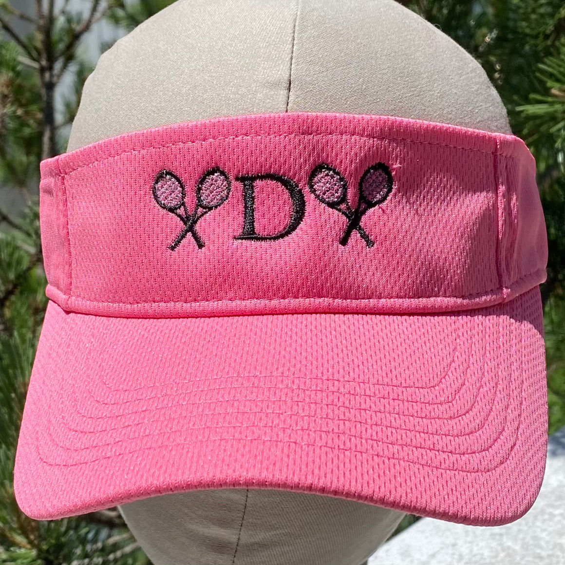 Tennis Visor Initial Monogram