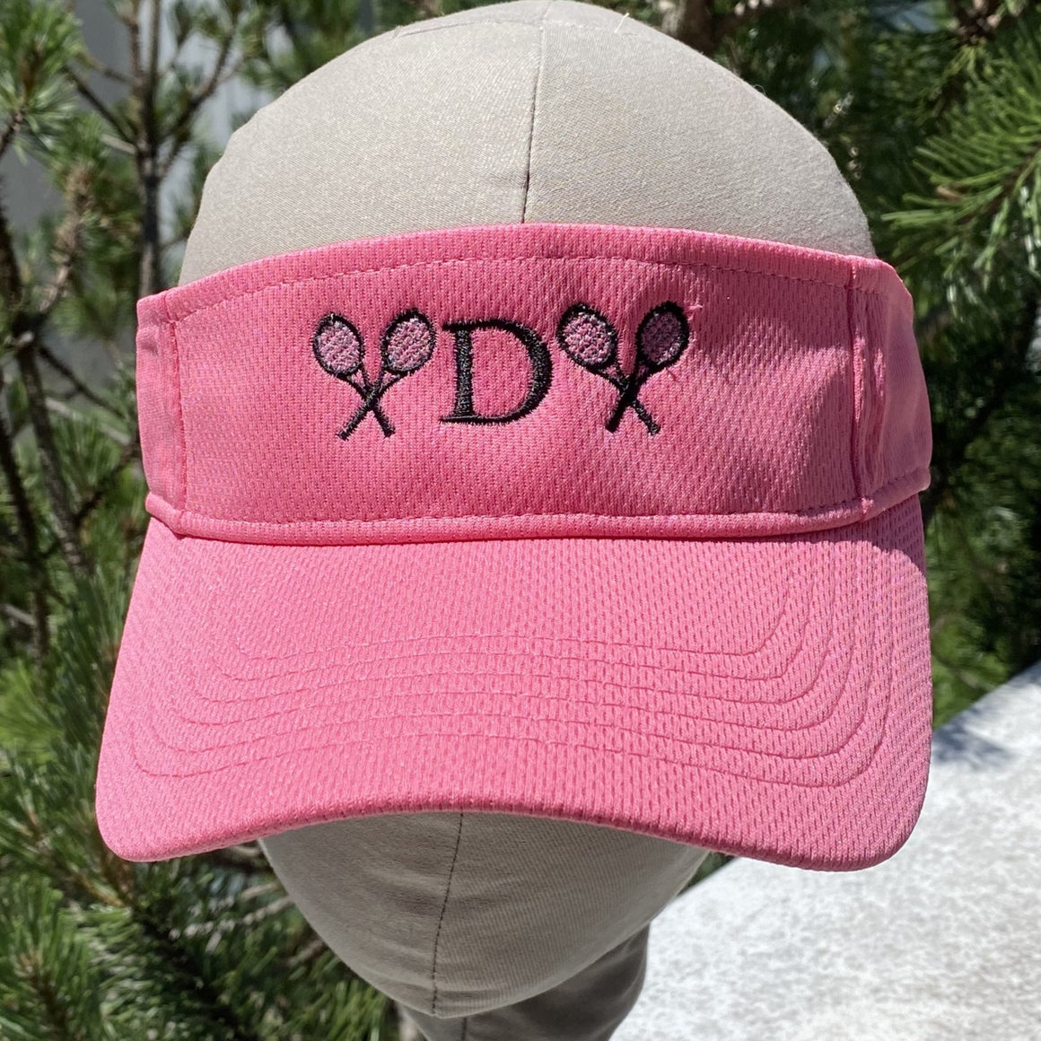 Tennis Visor Initial Monogram