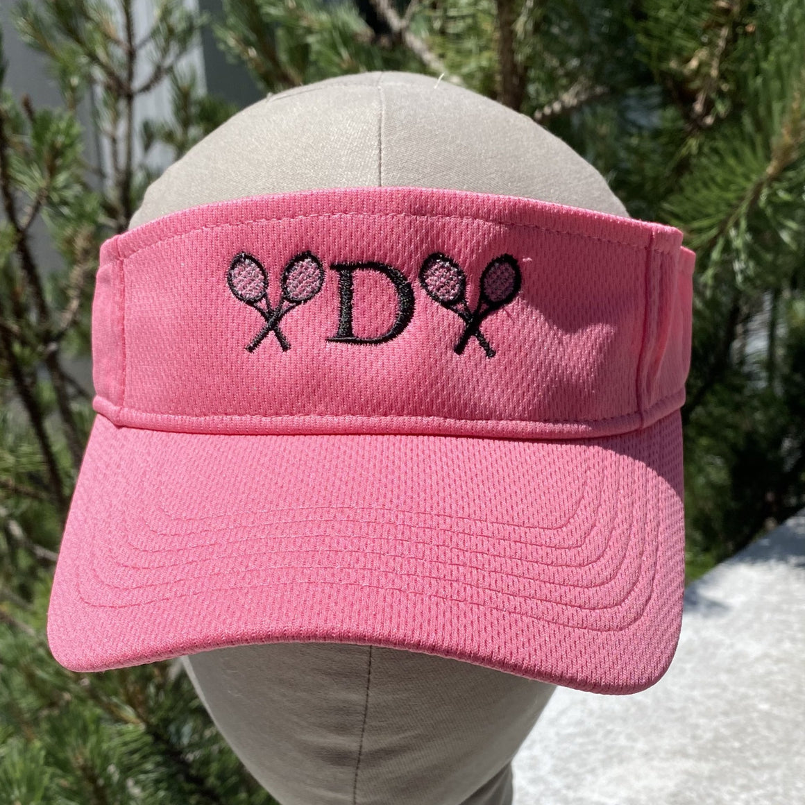 Tennis Visor Initial Monogram