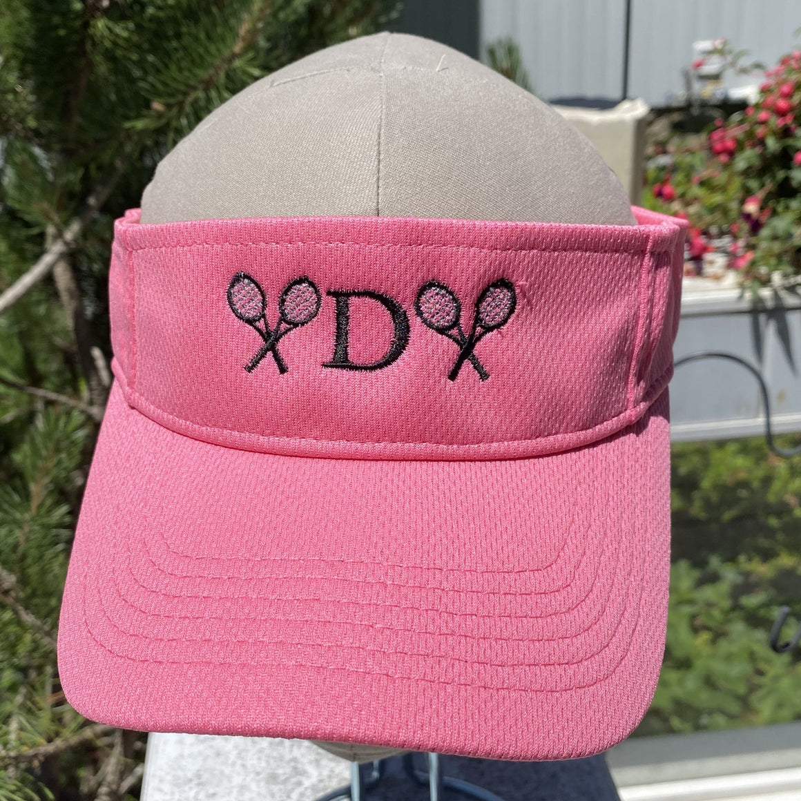 Tennis Visor Initial Monogram