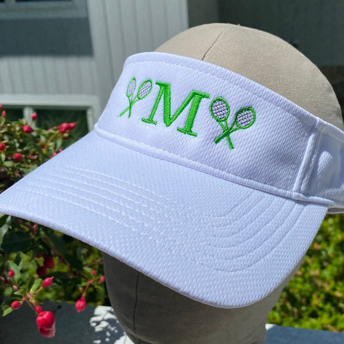 Tennis Visor Initial Monogram