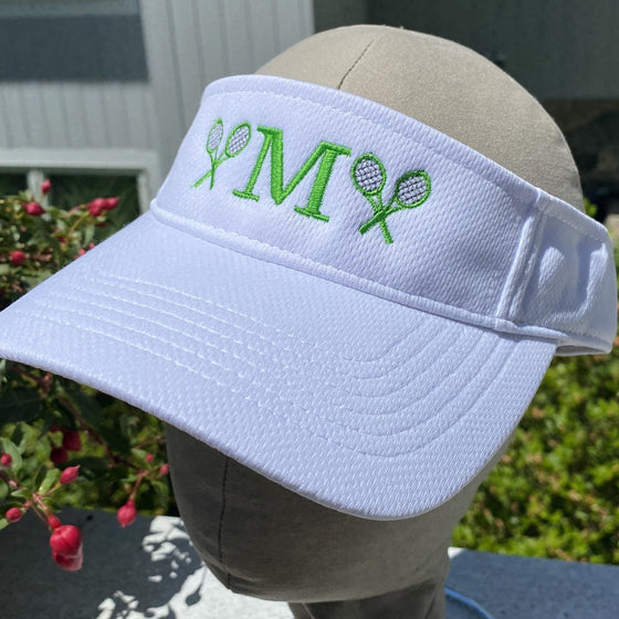 Tennis Visor Initial Monogram