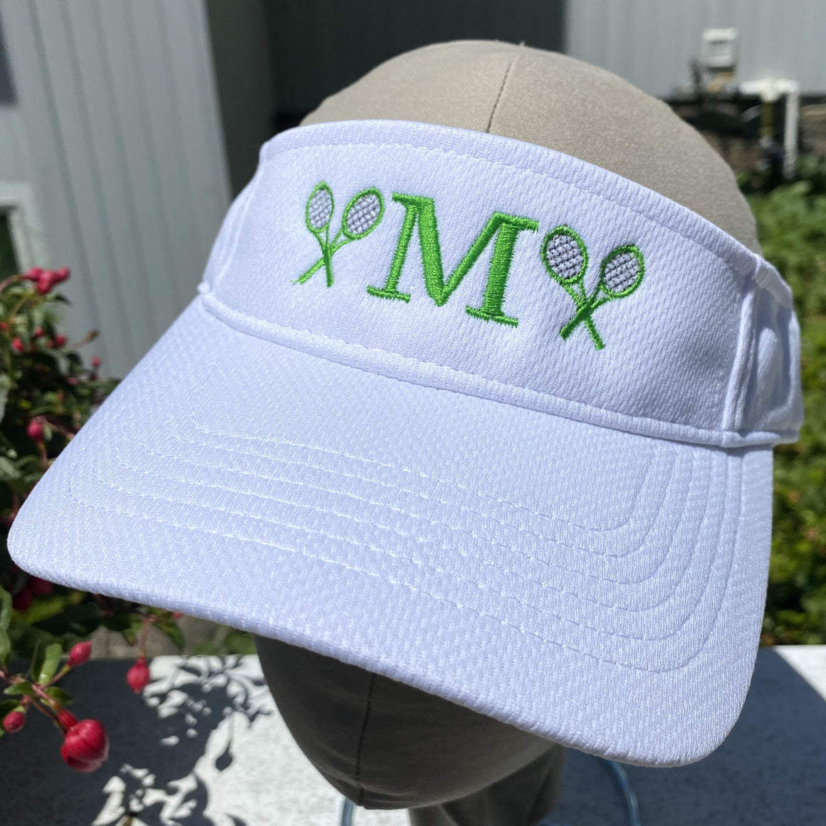 Tennis Visor Initial Monogram