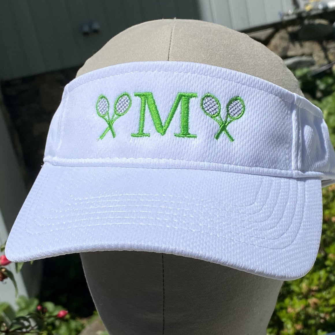 Tennis Visor Initial Monogram