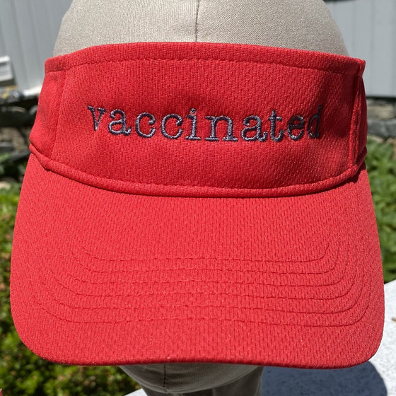 Vaccinated Wicking Fabric Sports Visor