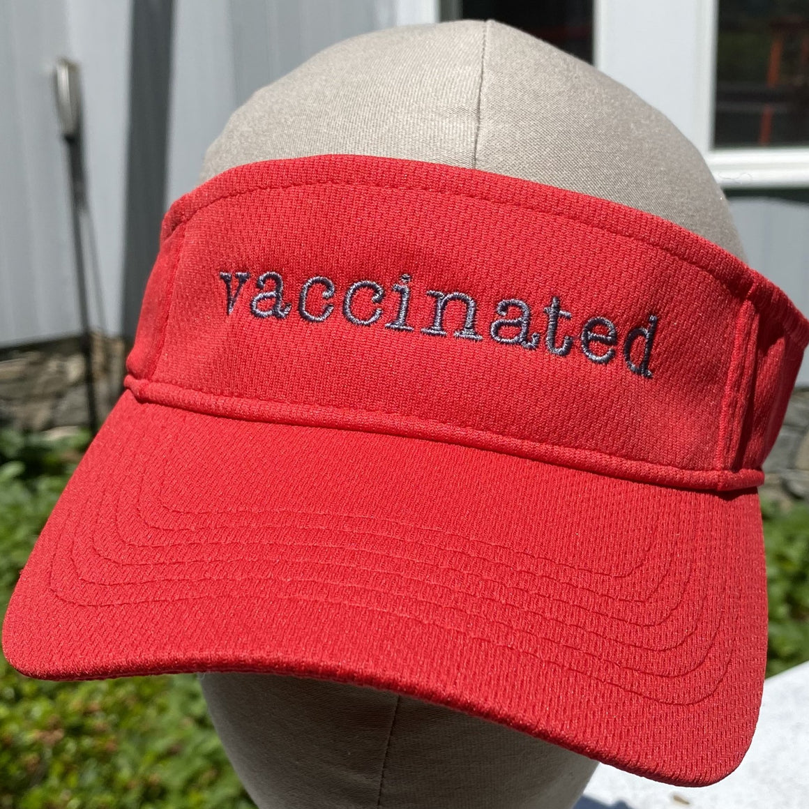 Vaccinated Wicking Fabric Sports Visor