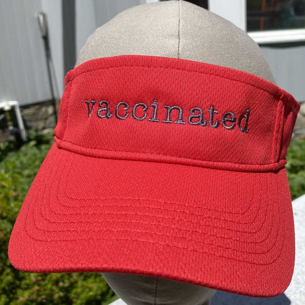 Vaccinated Wicking Fabric Sports Visor