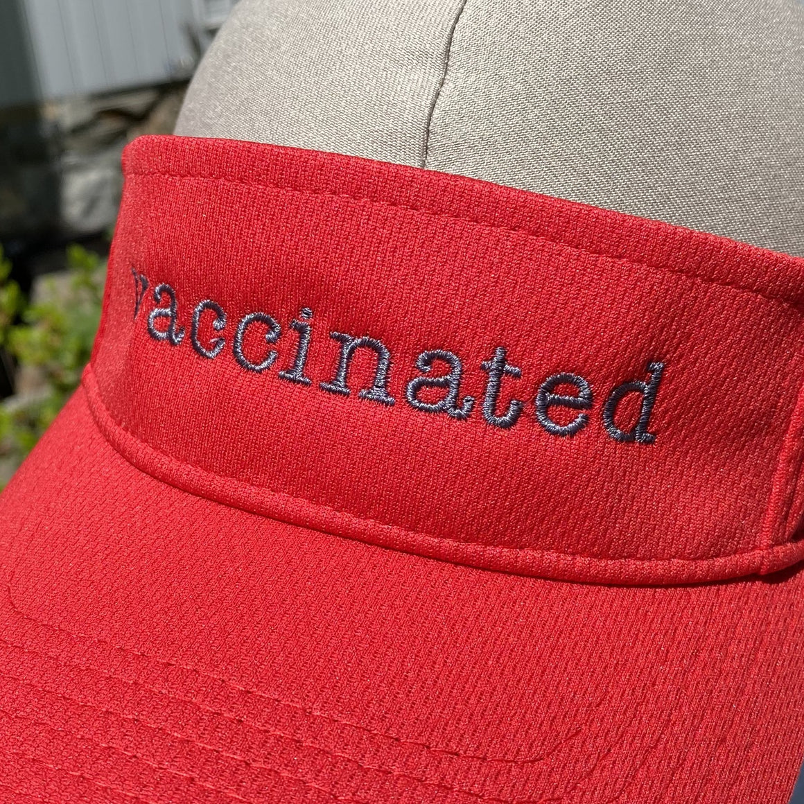 Vaccinated Wicking Fabric Sports Visor