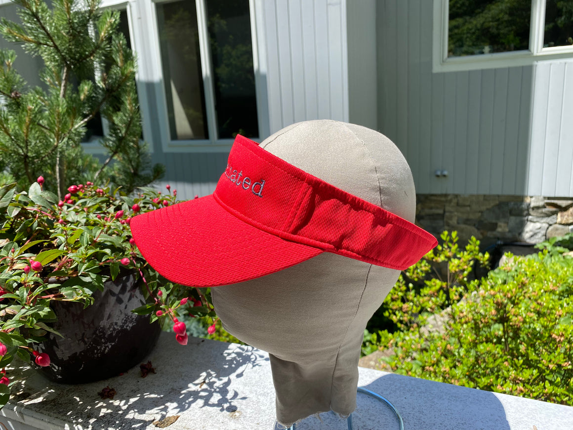 Vaccinated Wicking Fabric Sports Visor