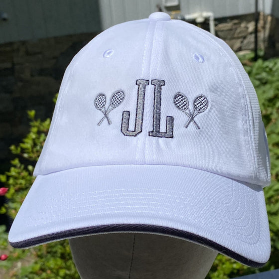 Monogrammed Tennis Cap Hat