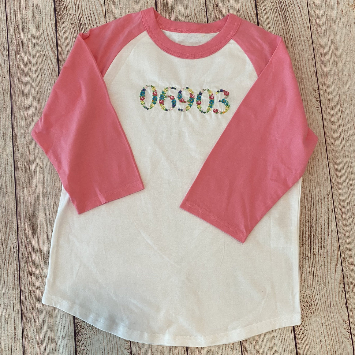 Kids Colorblock Baseball Raglan Jersey 3/4 Sleeve Tee T-Shirt