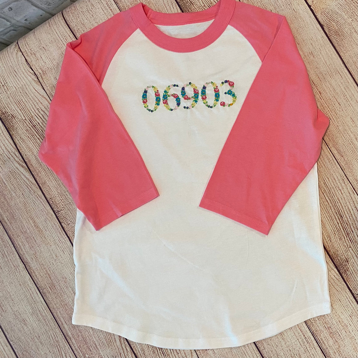 Kids Colorblock Baseball Raglan Jersey 3/4 Sleeve Tee T-Shirt