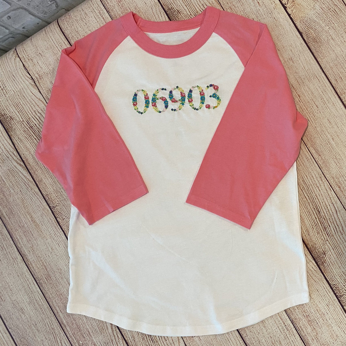 Kids Colorblock Baseball Raglan Jersey 3/4 Sleeve Tee T-Shirt