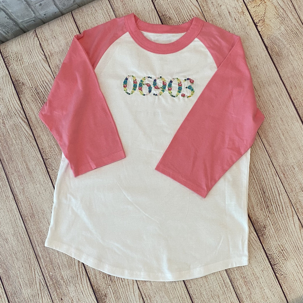 Kids Colorblock Baseball Raglan Jersey 3/4 Sleeve Tee T-Shirt