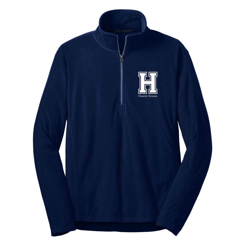 Harvey School Unisex Microfleece 1/2 Zip Pullover