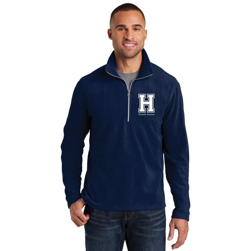 Harvey School Unisex Microfleece 1/2 Zip Pullover
