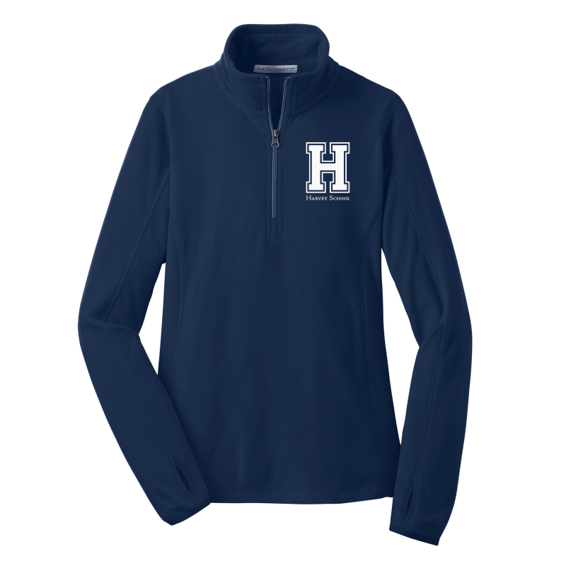 Harvey School Fitted Microfleece 1/2 Zip Pullover