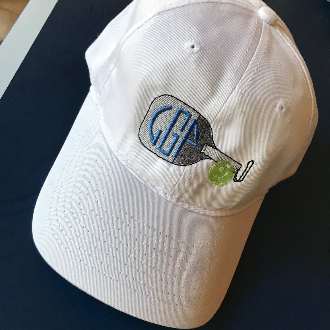 Monogrammed Pickleball Baseball Hat
