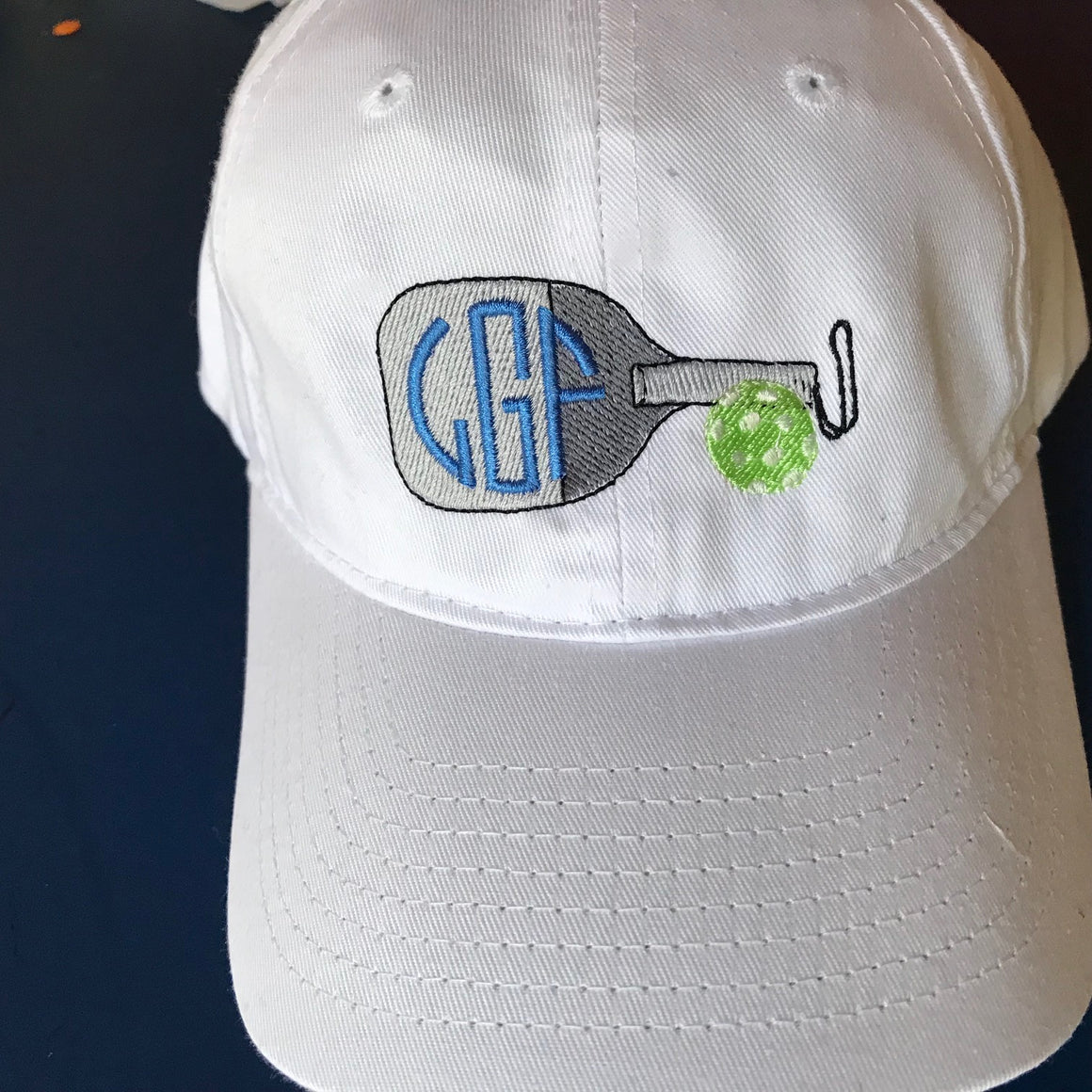 Monogrammed Pickleball Baseball Hat