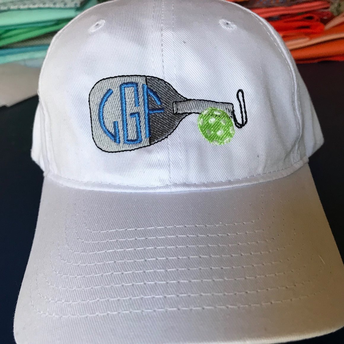 Monogrammed Pickleball Baseball Hat