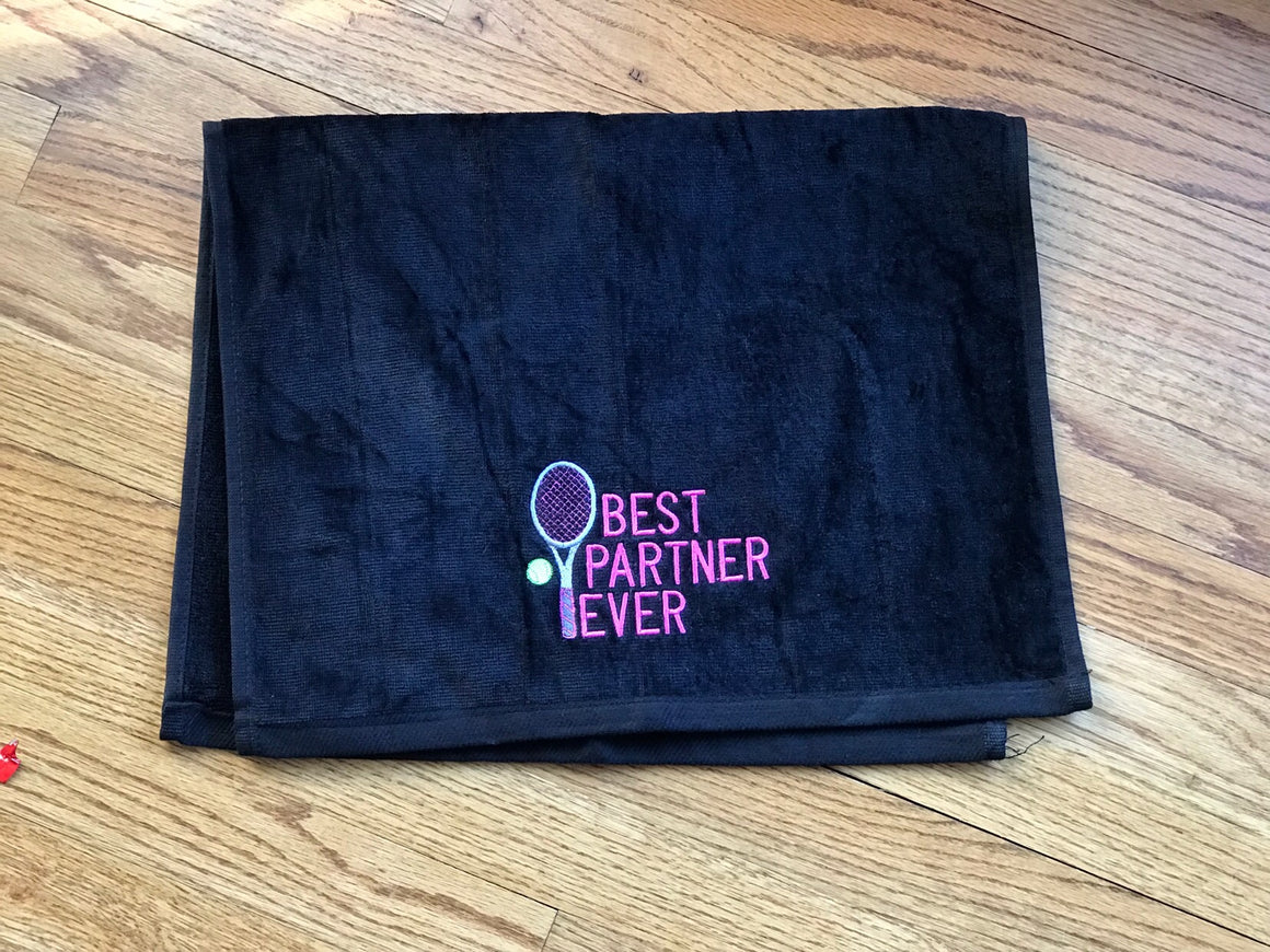 BEST PARTNER EVER - Tennis Racquet Sports Towel