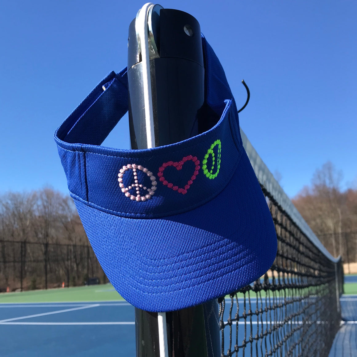 Peace, Love Tennis Visor