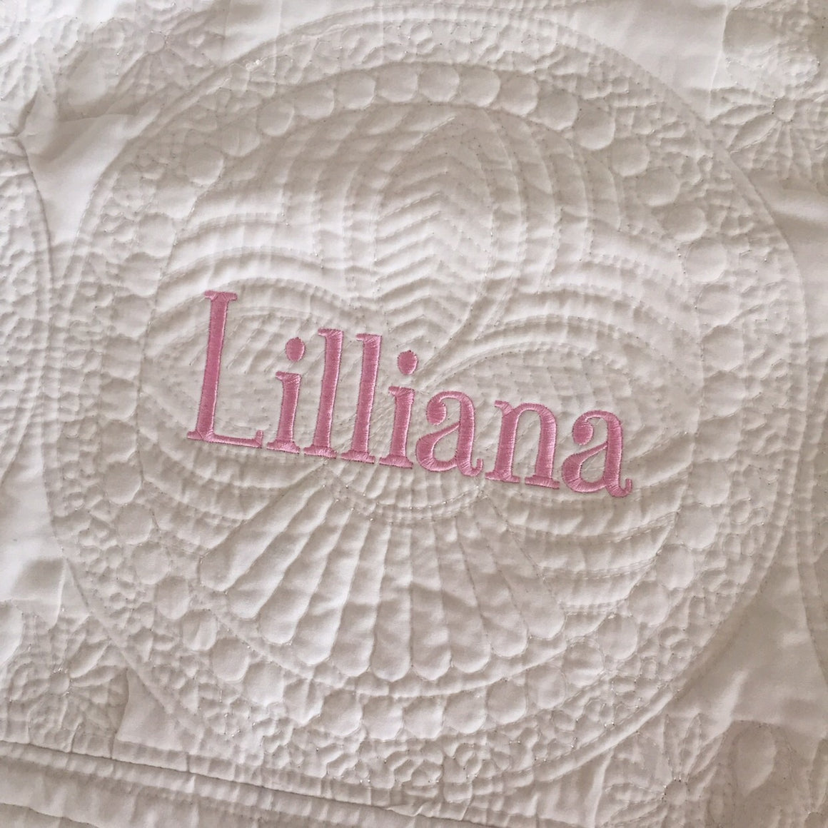 Personalized Baby Quilt / Blanket (Name or Monogram only)