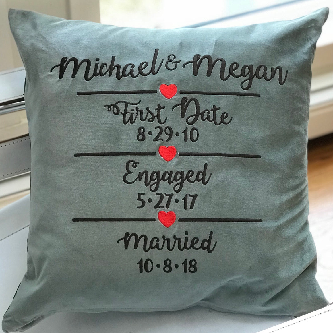 Wedding Anniversary Pillows